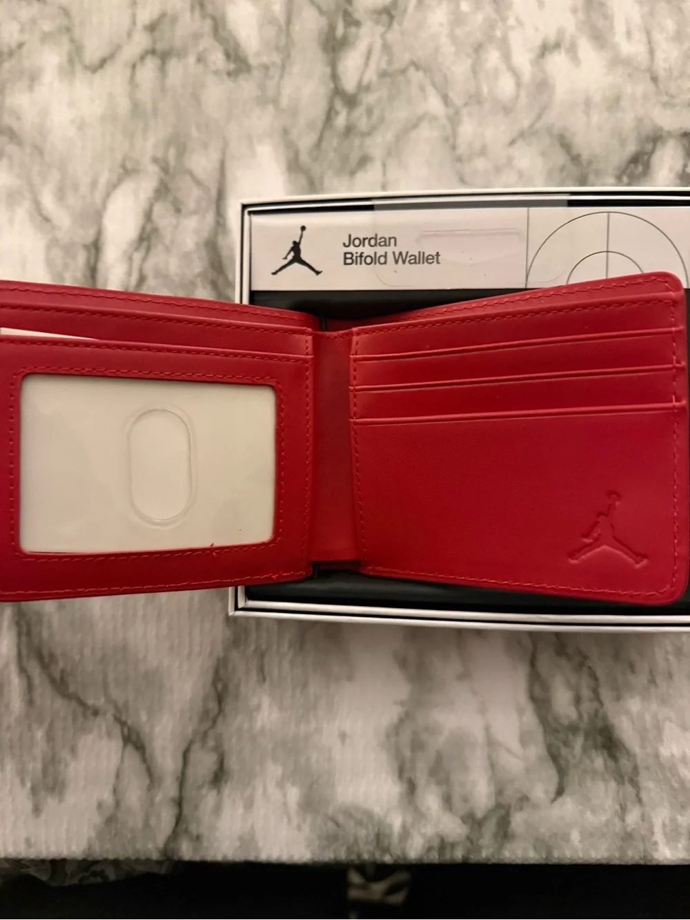 NWT Jordan jumpman Bifold Wallet Nike Chicago Bulls Gym Red $65